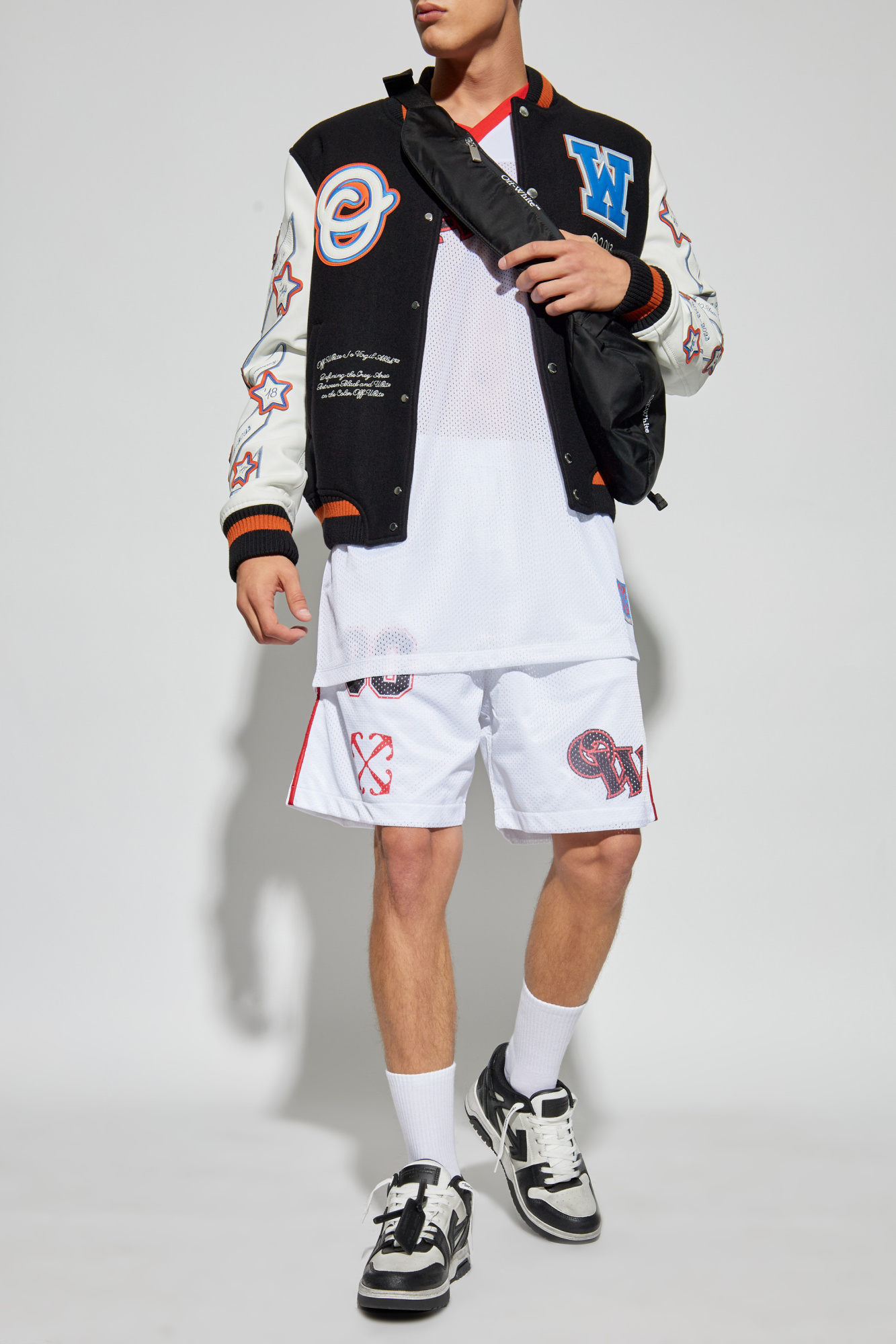 Czarny Kurtka typu `bomber` Off-White